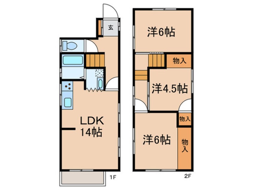 間取図 大地町長田戸建て