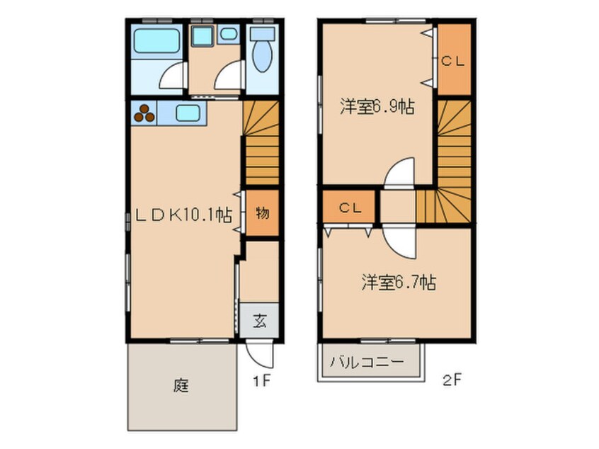 間取図 ミモザＭＩ南棟