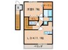 サンリット泉 1LDKの間取り