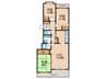 上社パークマンションＤ棟(302) 3LDKの間取り