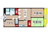 庄京ビル 3LDKの間取り