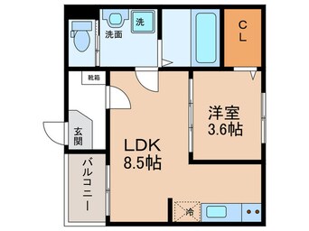 間取図 ハーモニーテラス松葉町Ⅴ