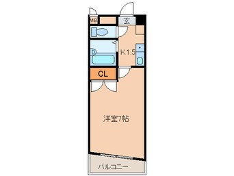 間取図 エステート記念橋