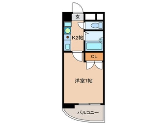 間取図 エステート記念橋