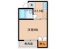 パラシオン彩 1Kの間取り