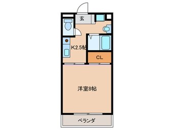間取図 リヴェ－ル白山