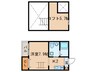 メリュート 1Kの間取り