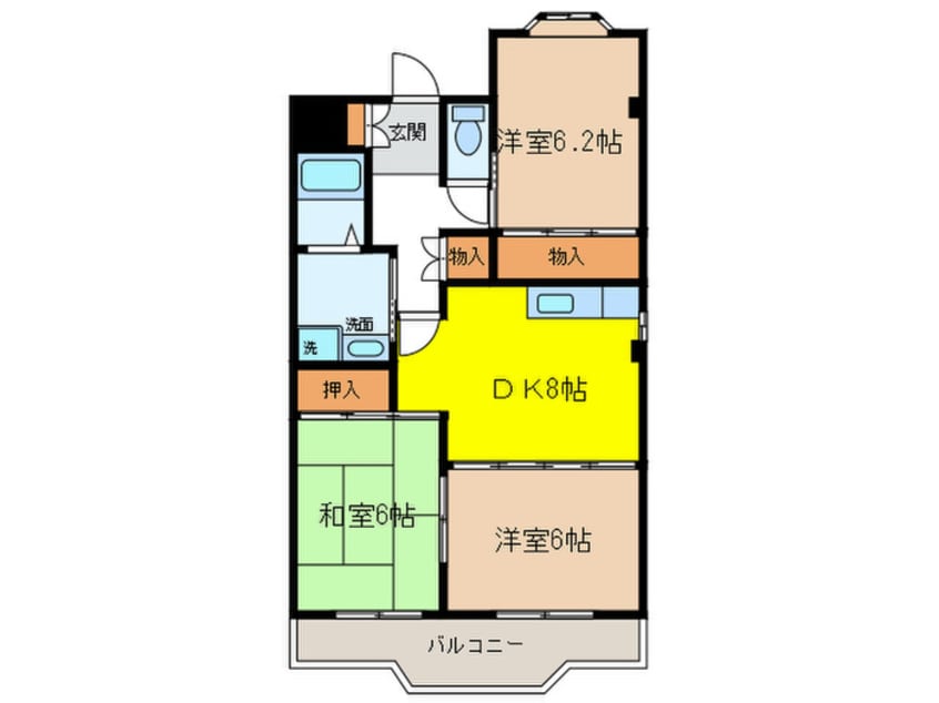 間取図 グリ－ンベル