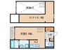 フランシェ 1Kの間取り