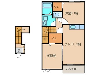 間取図 ソレイユＣ