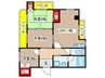 スペ－ス北屋敷 3LDKの間取り