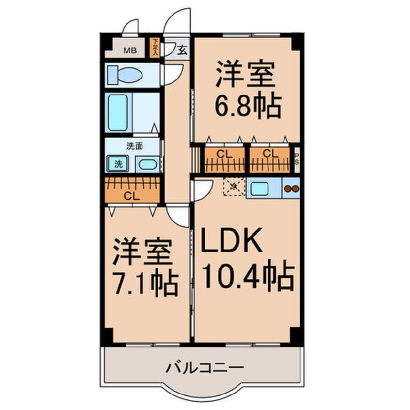 間取図 サンアベニュー尾頭橋