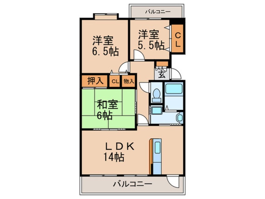 間取図 ウィスタリア星ヶ丘