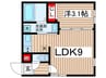 ｑｕａｄｏｒ吹上ＳＯＵＴＨ 1LDKの間取り