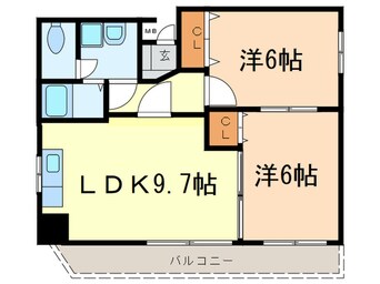 間取図 ニッセイ・ディ－セント金山