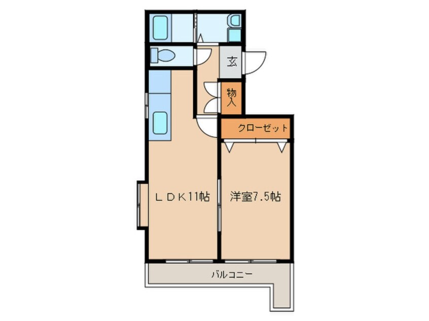 間取図 ヴェルデュール敷島