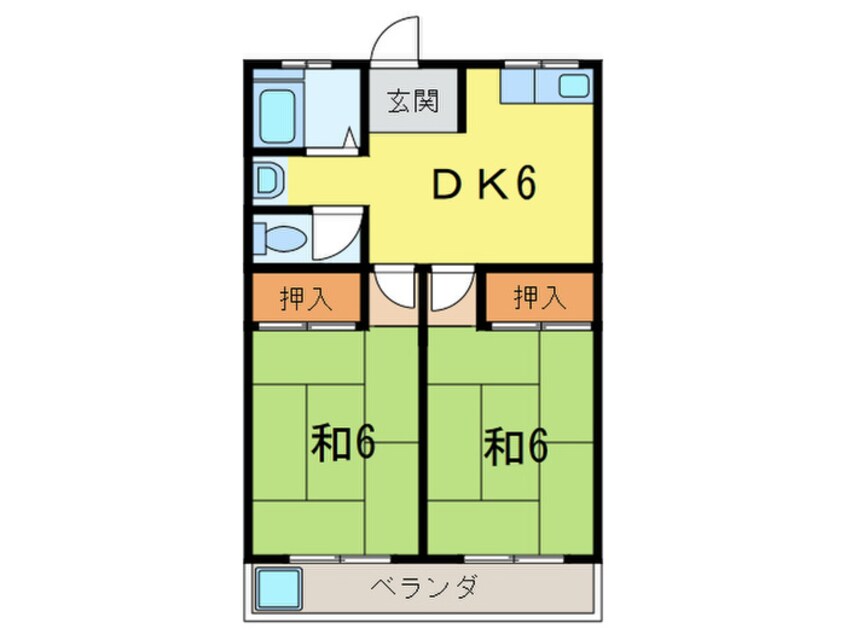 間取図 コーポカモメ