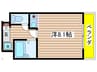 ア－バン塩付 1Rの間取り