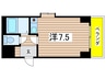 ア－バン塩付 1Rの間取り