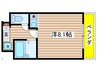 ア－バン塩付 1Rの間取り