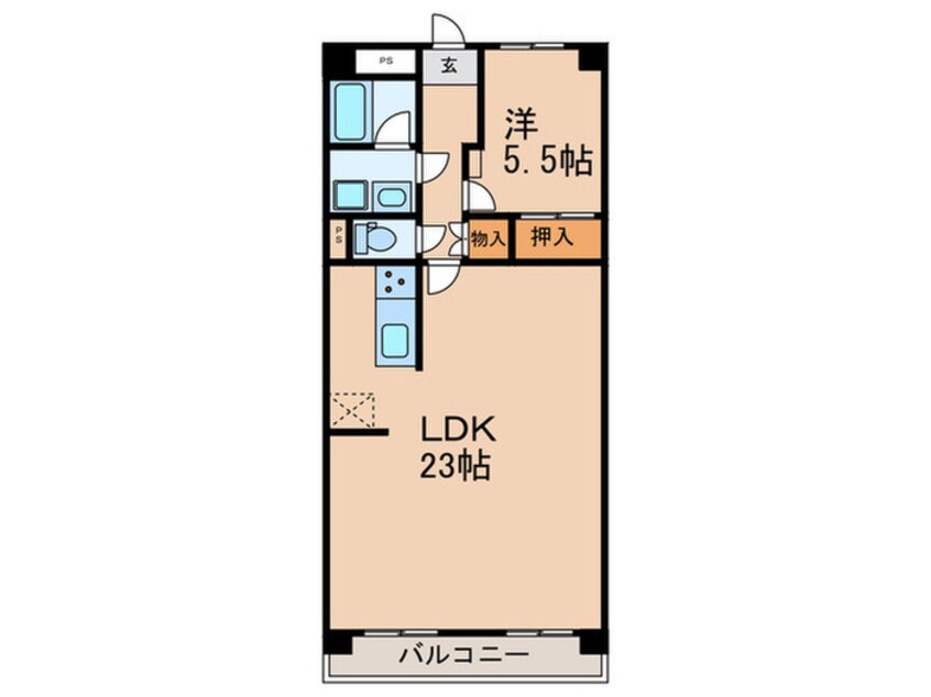 間取図 プレザント白金