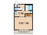 リヴィエ－ル 1Kの間取り