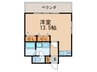 名駅キクイビル 1Rの間取り