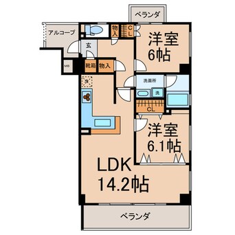 間取図 コントレール桜