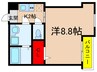 シーマン山里 1Kの間取り