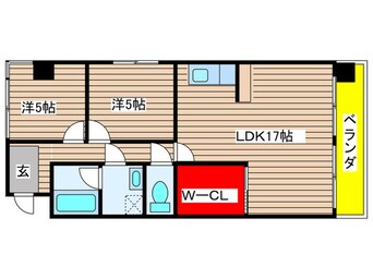 間取図 ハイライズナリタ