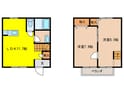 スリーペアーの間取図