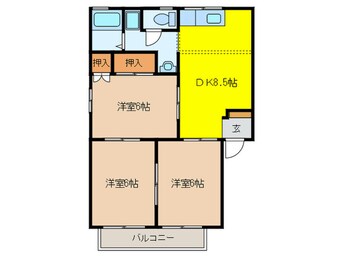 間取図 メゾンフレンド２棟