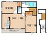 シュガ－バインＡ 2LDKの間取り