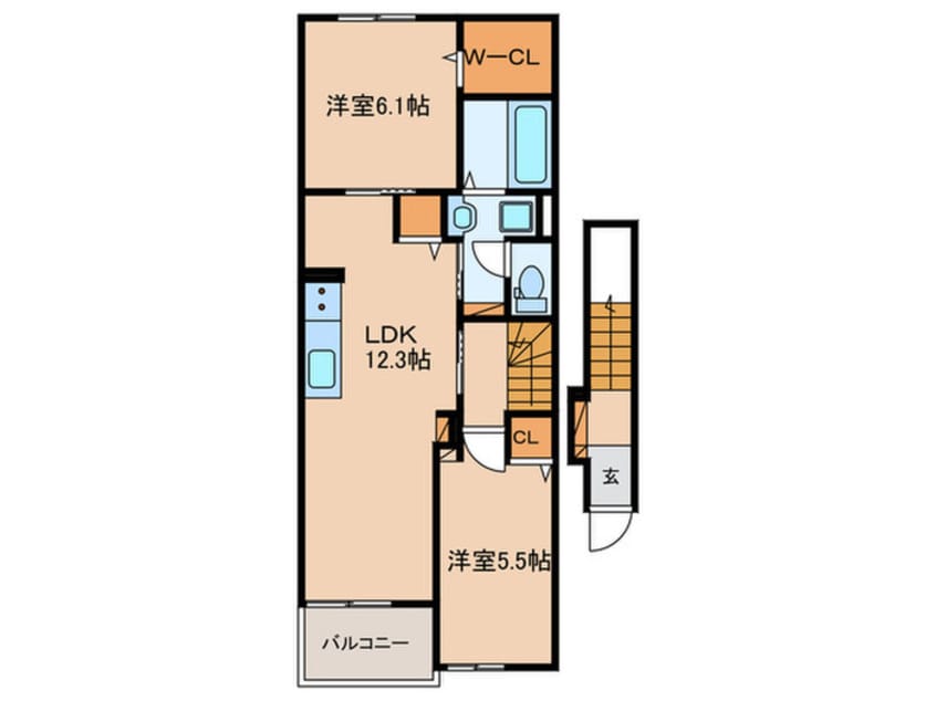 間取図 メゾン　ソレイユ