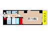 アヴァンセドミ－ル 1Kの間取り