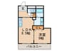 クレア－ル吹上 1LDKの間取り
