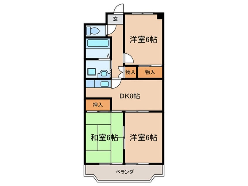 間取図 アローマ吉原