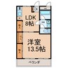 ヨイマンション 1LDKの間取り