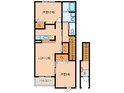 ルル－ディアＢの間取図