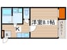 クレフラスト星崎 1Kの間取り