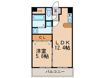 間取図 ドルチェ茶屋ケ坂