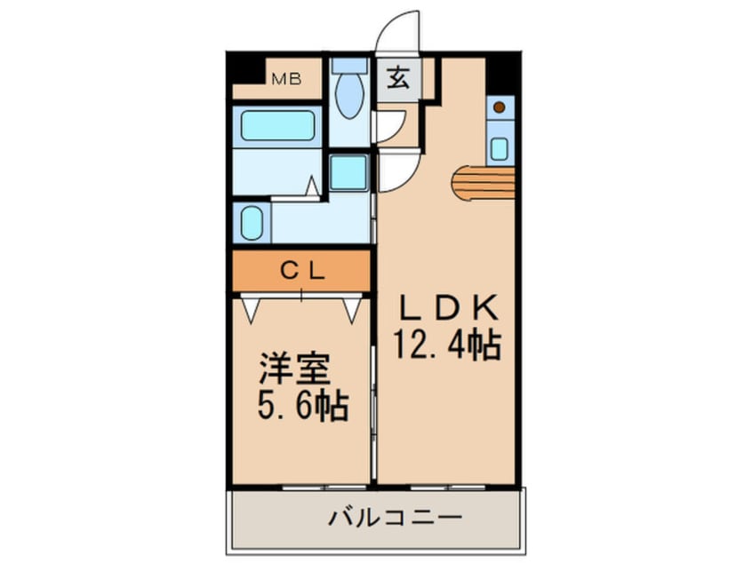 間取図 ドルチェ茶屋ケ坂