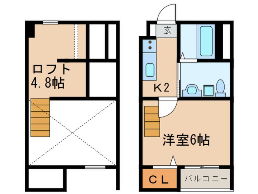 間取図 Cynthia 沖田町