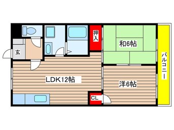 間取図 パ－クサイド植田山