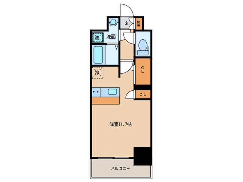 間取図 プレサンスジェネ千種内山