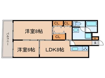 間取図 日商岩井栄ハイツ(204)