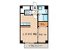 モデルノ 1LDKの間取り