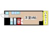 シャト－栄 1Rの間取り