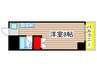 シャト－栄 1Rの間取り