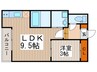 Grandtic sunmaison新瑞橋 1LDKの間取り